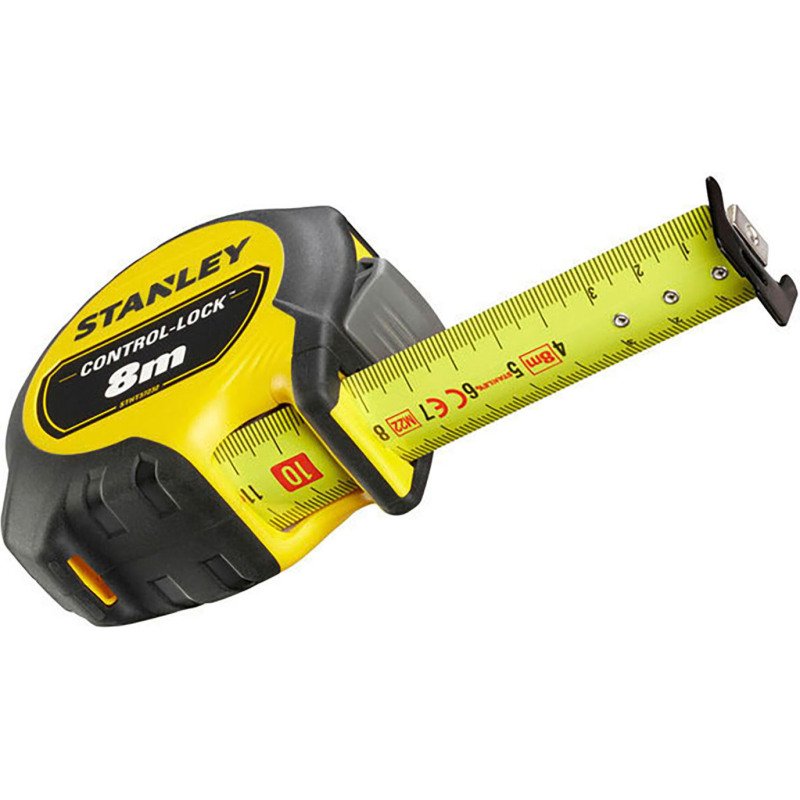 Mètre ruban double marquage Stanley Control-Lock 8 m x 25 mm