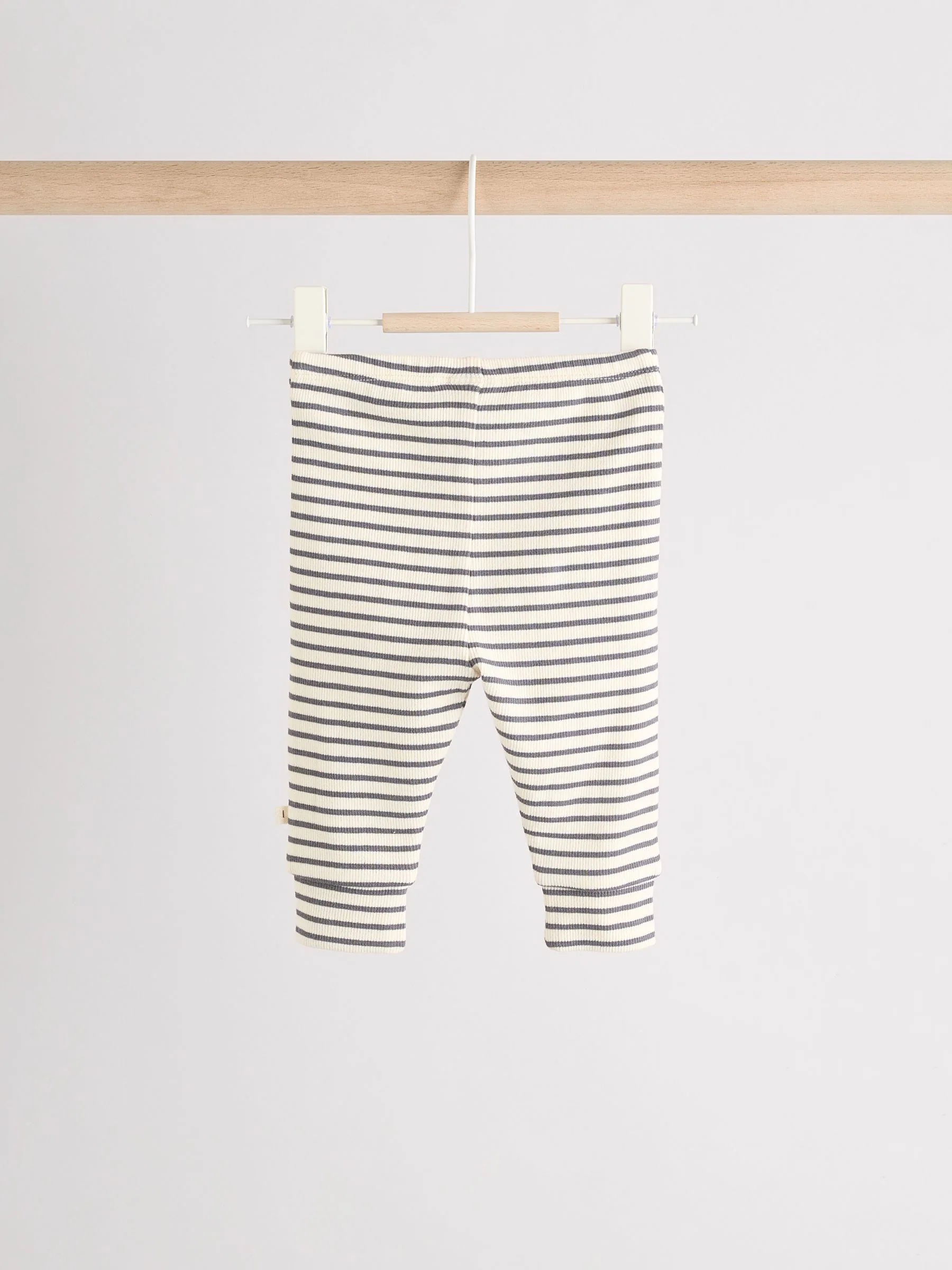 Crème gestreept konijn - Set met lange mouwen en legging voor baby's (0mnd-2jr)