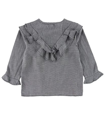 Mini Q Ture Hemd - Maia - Navy Kariert