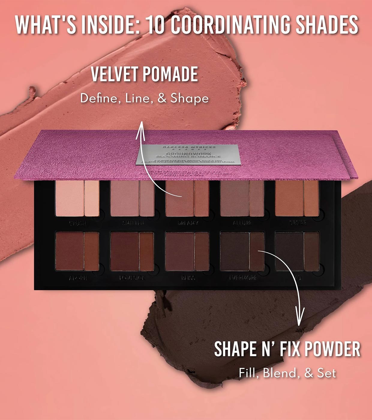 Danessa Myricks Beauty - Paleta multiuso para rosto, olhos e lábios Groundwork Blooming Romance