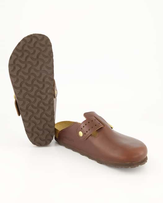 Birkenstock Boston Bold Gap Pantoletten in Braun