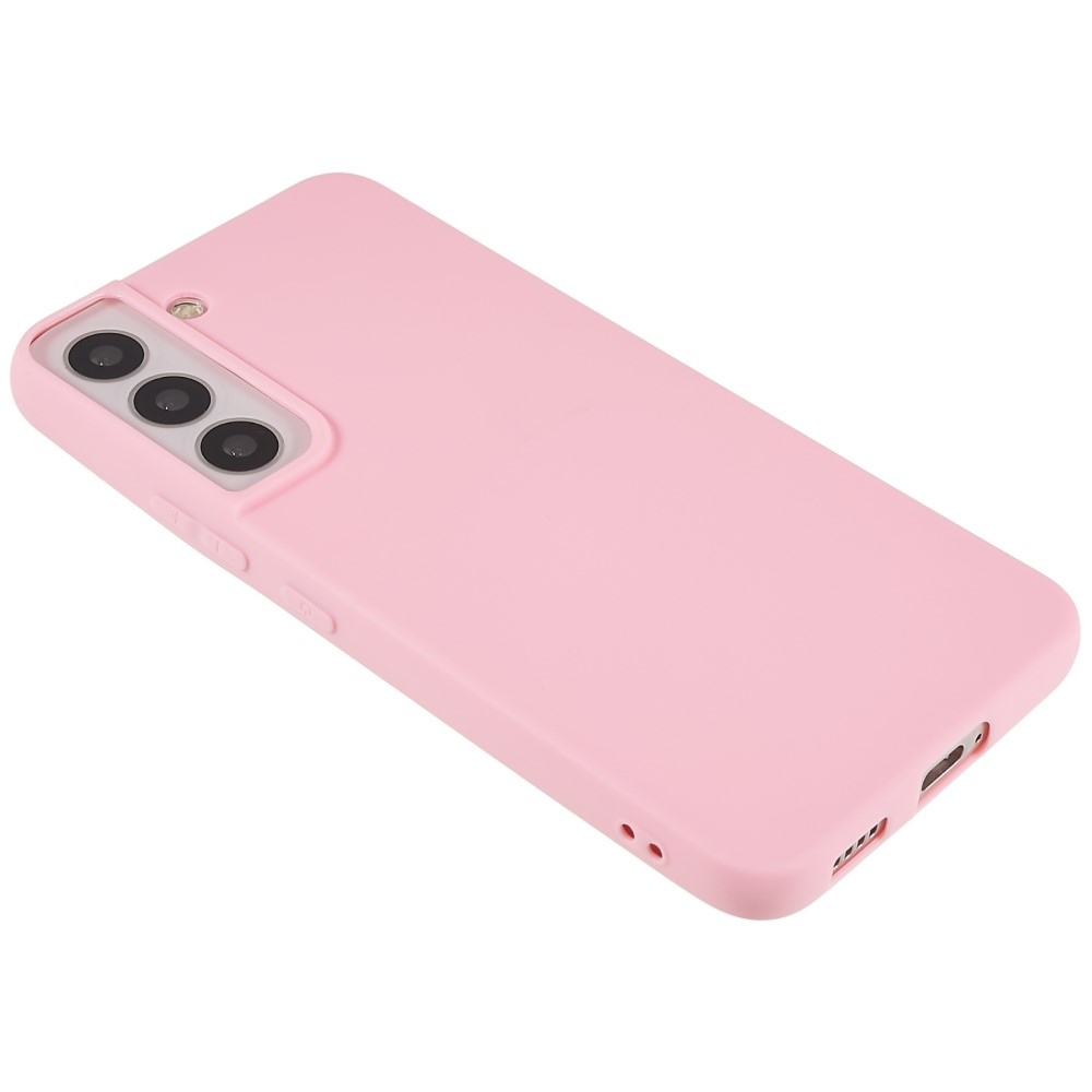 Samsung Galaxy S22 5G Gummi Case Hülle mit Kameraschutz - Rosa (Matt)
