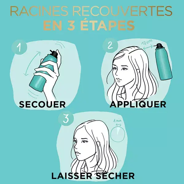 Spray retocador de raiz L'Oréal Paris Magic Retouch, castanho, 75ml