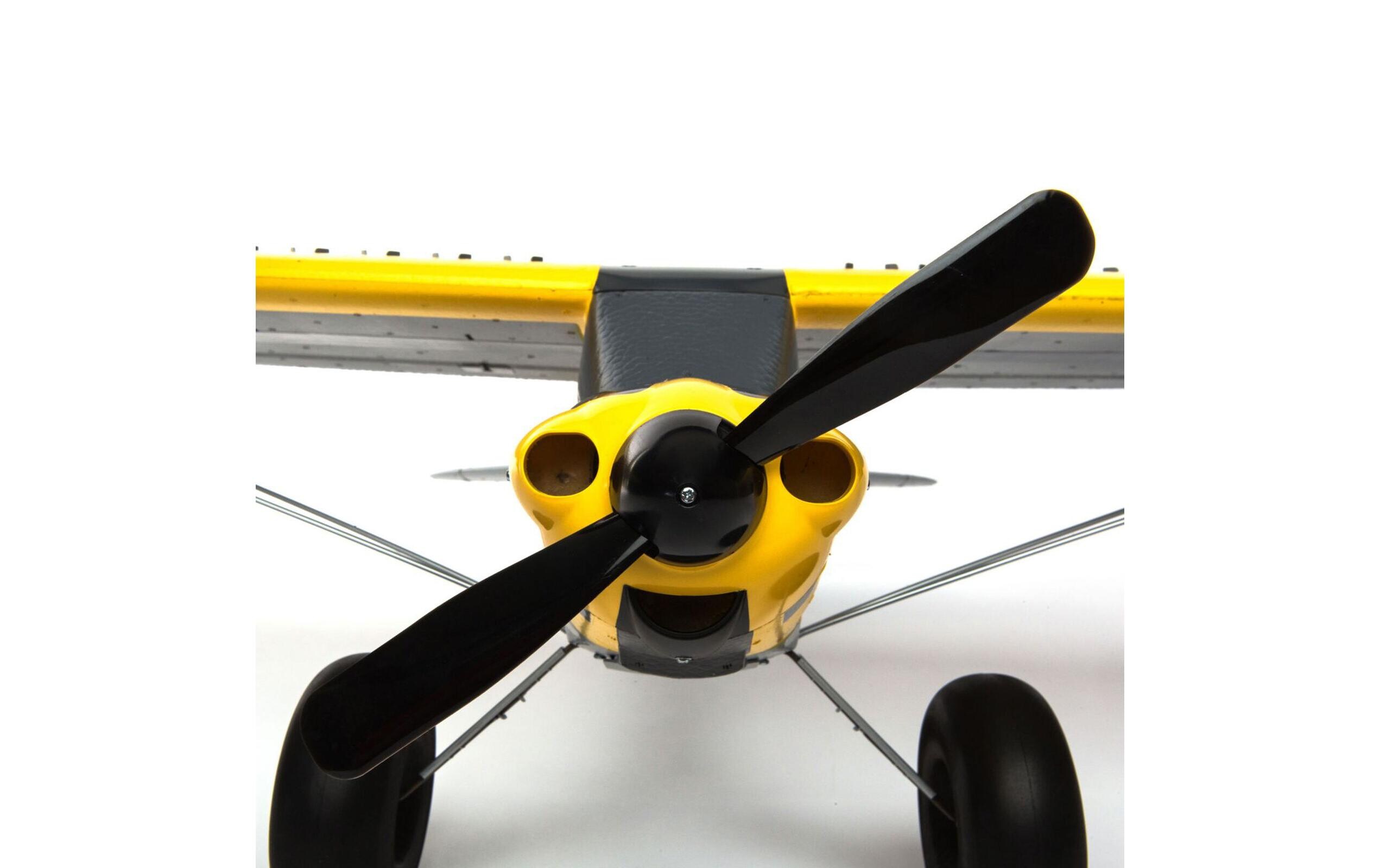 Motorflugzeug Carbon Cub S2 1300 mm SAFE, ARTF<br>Einsteigertaugliches RC Flugzeug mit Busch-Fahrwerk und Spektrum Technik