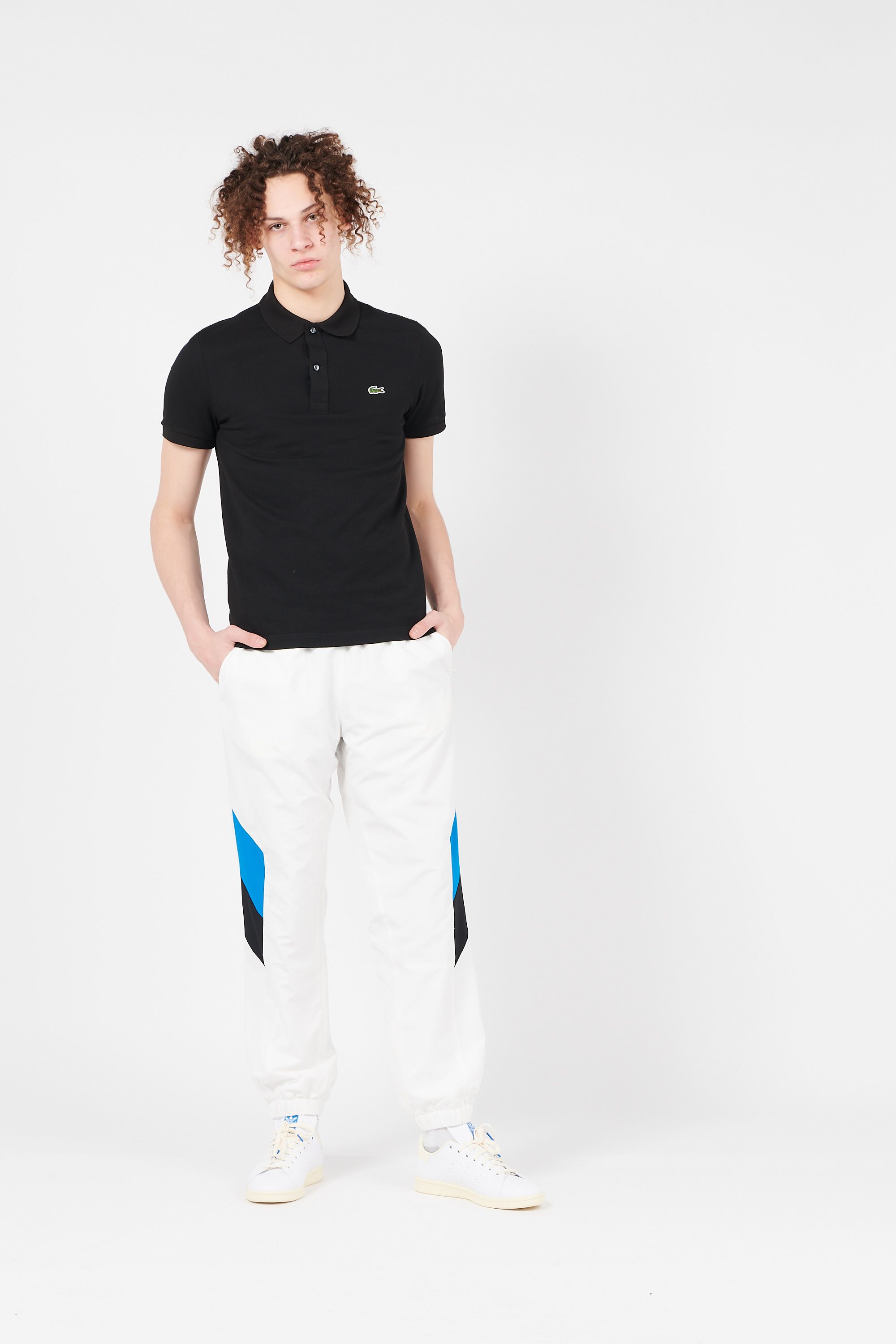LACOSTE Polo slim-fit en coton Noir