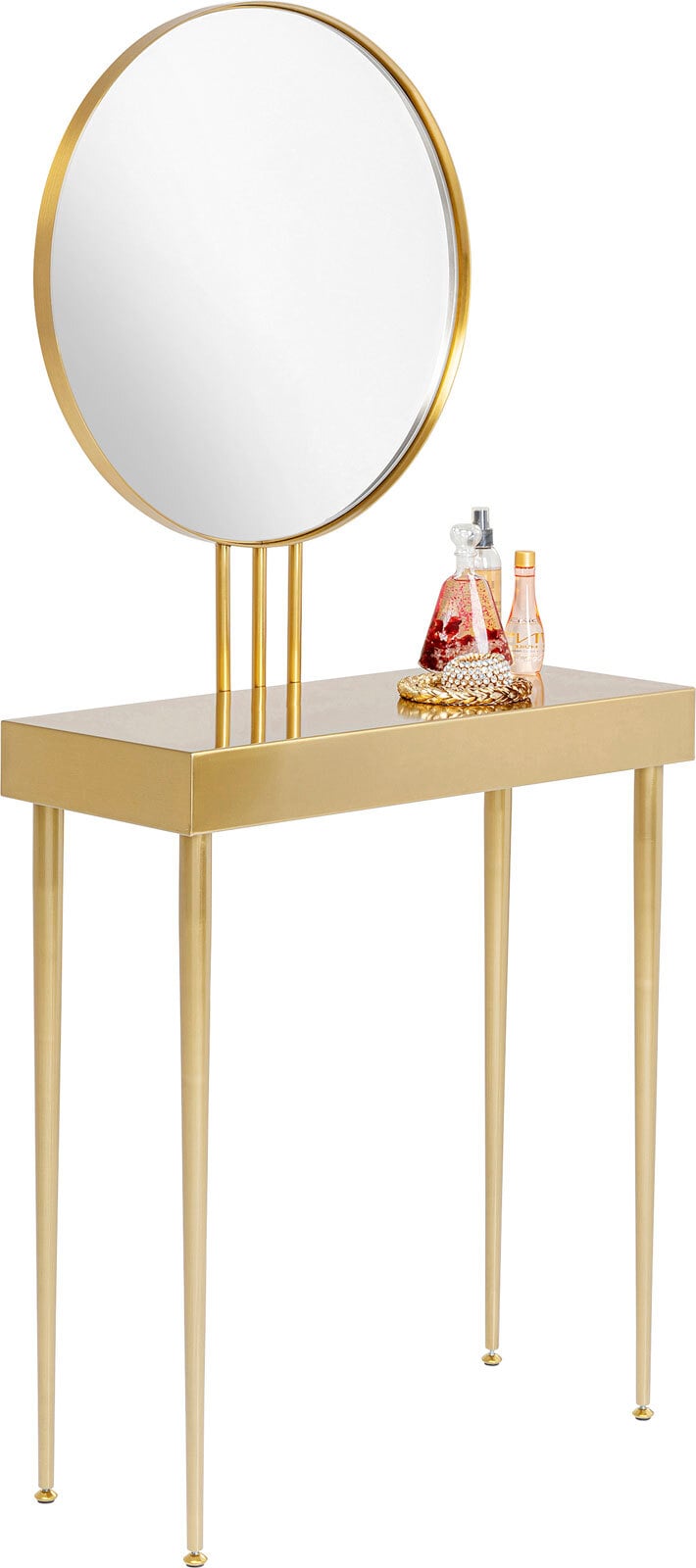 KARE DESIGN Konsole mit Spiegel CURVE ART goldfarbig