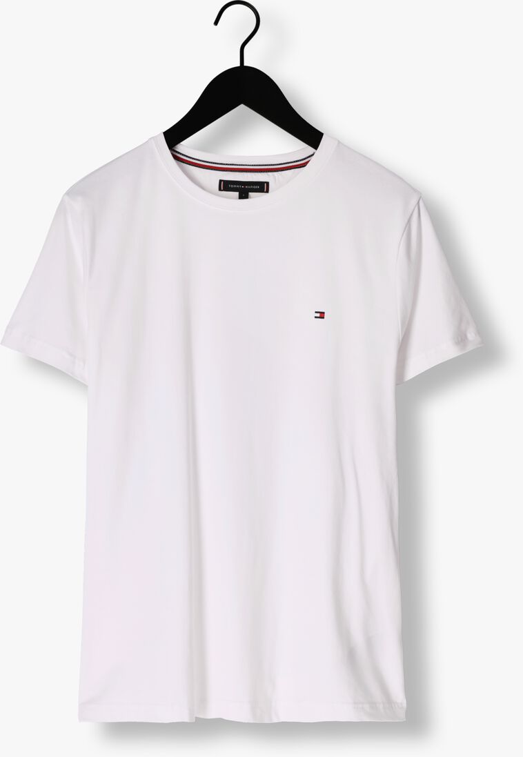 TOMMY HILFIGER witte tommy hilfiger t-shirt core stretch slim c-neck