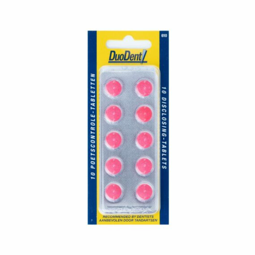 Duodent Poetscontrole Tabletten10 stuks