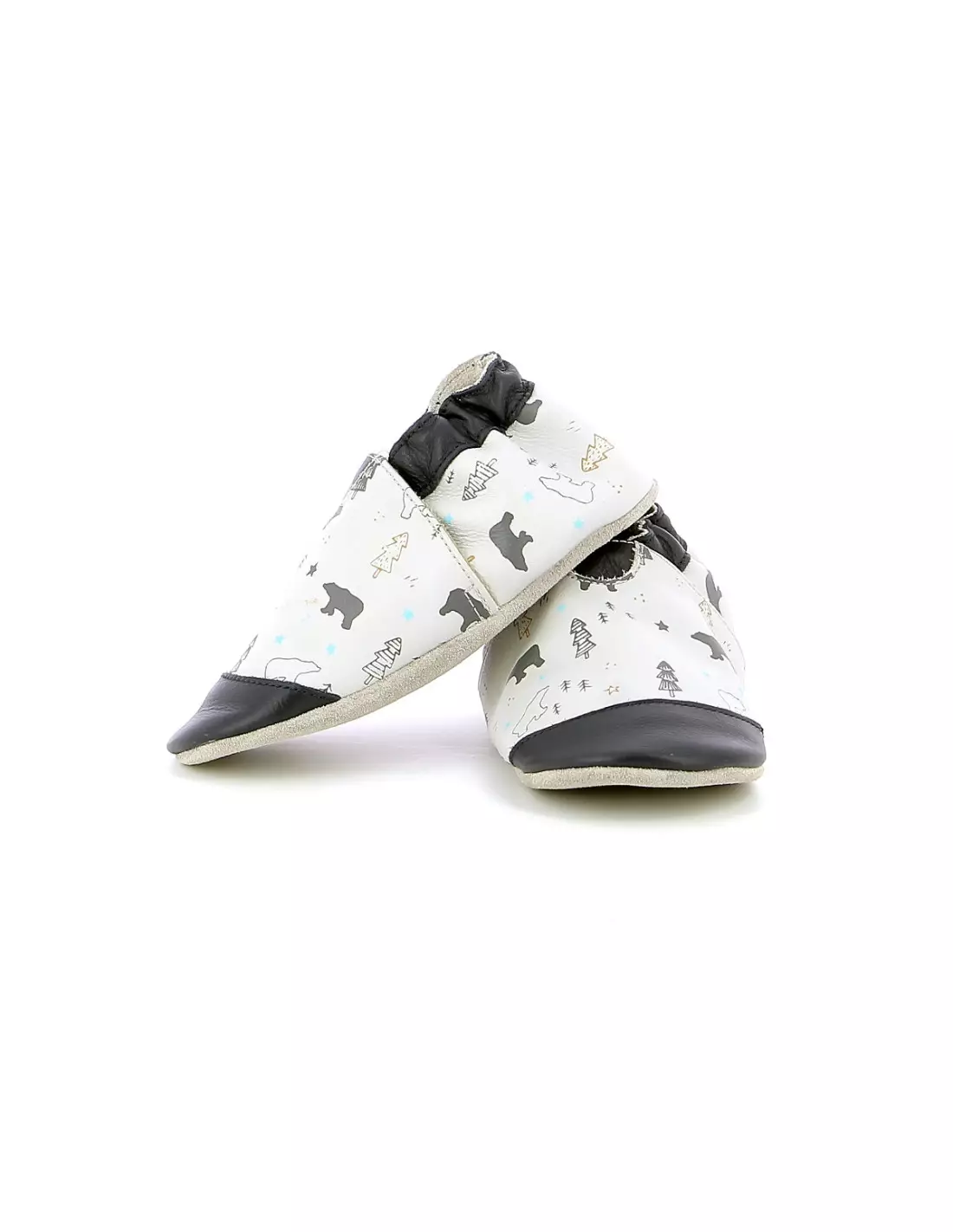 ROBEEZ WINTERING BEAR - Chaussons Grisclaircamel