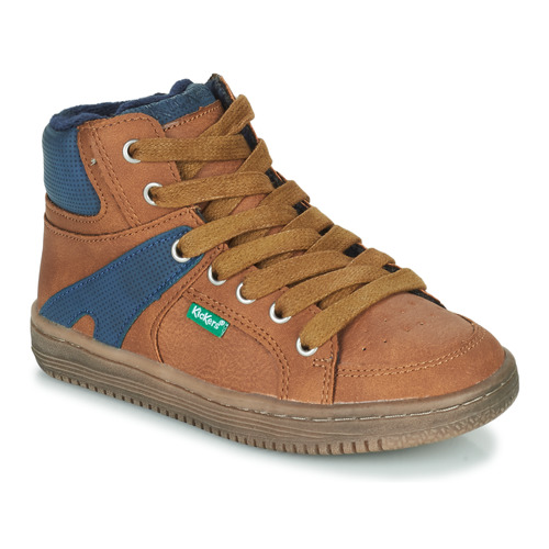 Kickers - LOWELL - Camel / Bleu