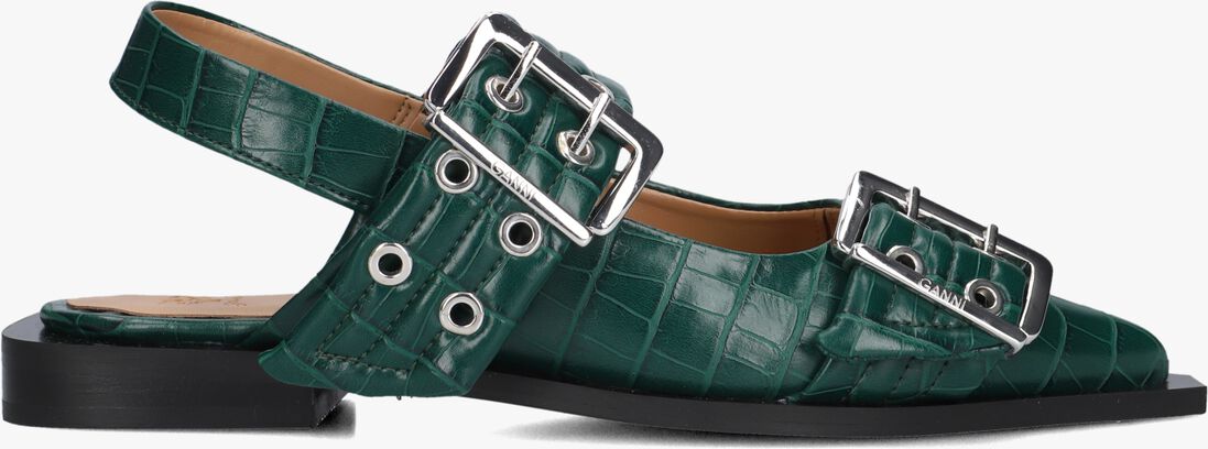 groene ganni ballerina's 53005