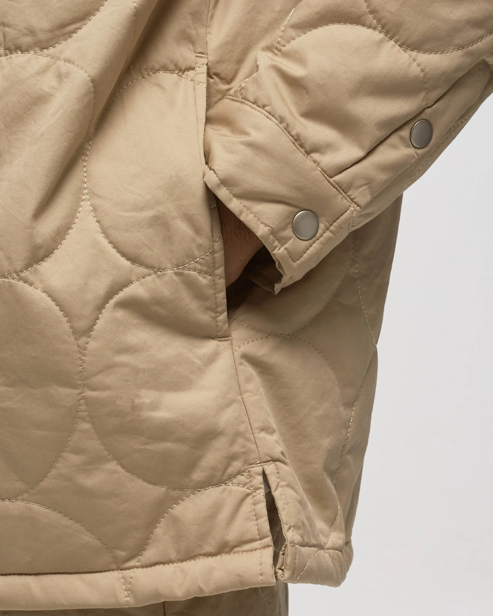 BSTN Brand Logo Pattern Quilted Overshirt
