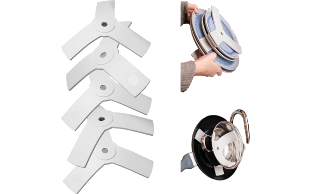 Silwy Magnet Adapter Sandwich Bundle für das Fixieren von Geschirr 5 Stück