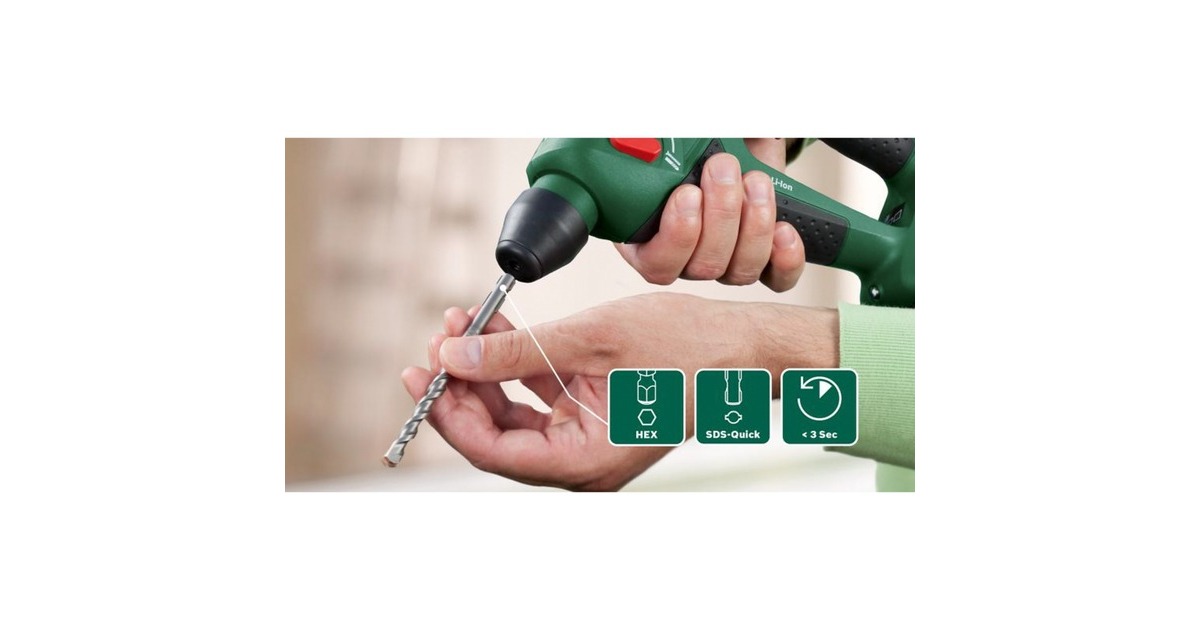 BoschAccuboorhamer Uneo Maxx + SystemBox - 2x 1,5 Ah  (Groen/zwart, POWER FOR ALL ALLIANCE, 2 accu's en oplader inbegrepen)