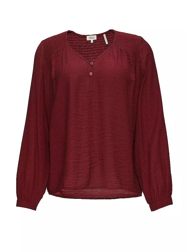 S.OLIVER Bluse dunkelrot
