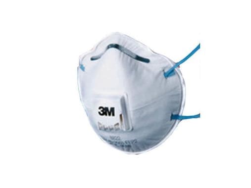 Sikkerhedsmaske 3M 8822 P2 mod tørre partikler/væskeformige aerosoler (stk.)