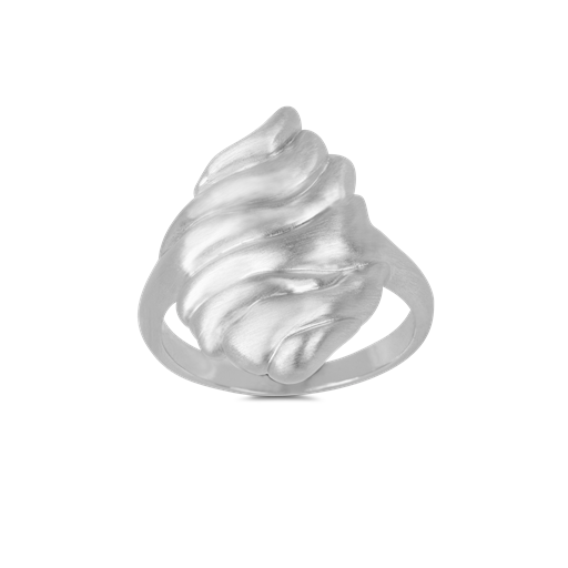 byBiehl Dunes Ring, Rhodinated Silver, 54