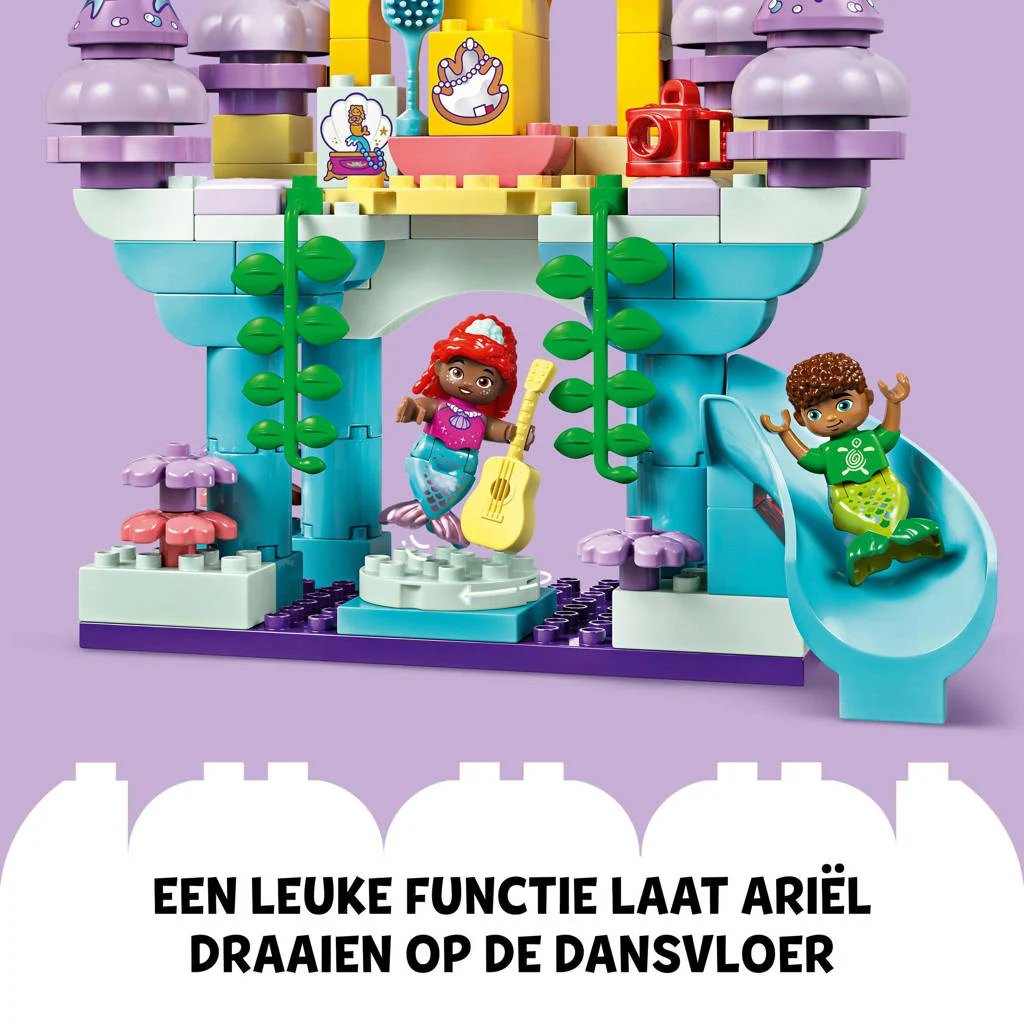 Super leuke set!Disney Ariëls magische onderwaterpaleis Bouwbaar Speelgoed voor Peuters 10435