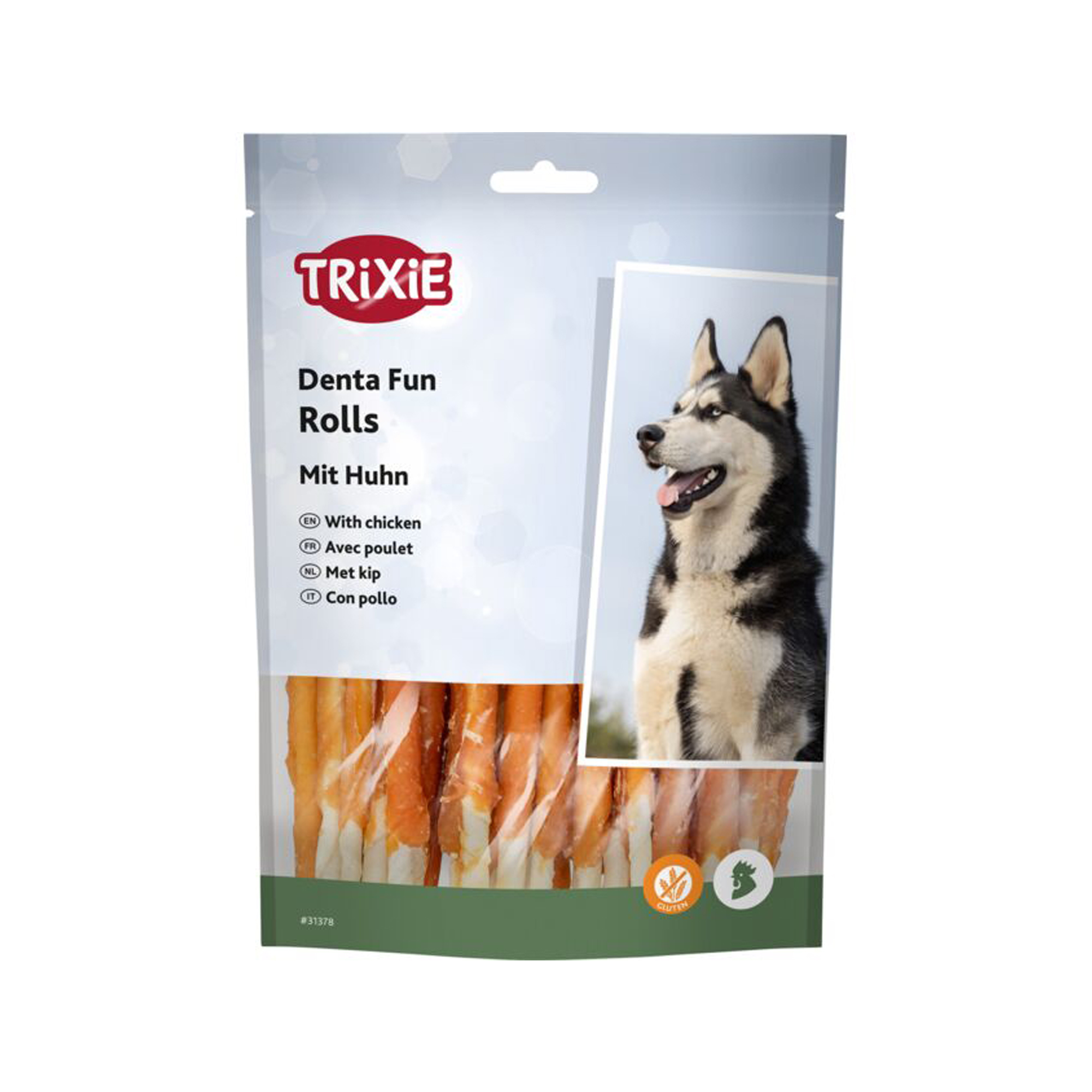 Trixie Denta Fun Chicken Chewing Rolls