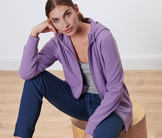 Sweatjacke, lavendel