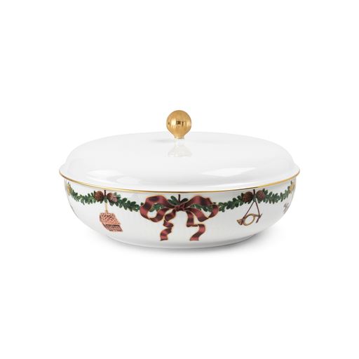 Royal Copenhagen Stjerne Riflet Jul Skål , 21 cm