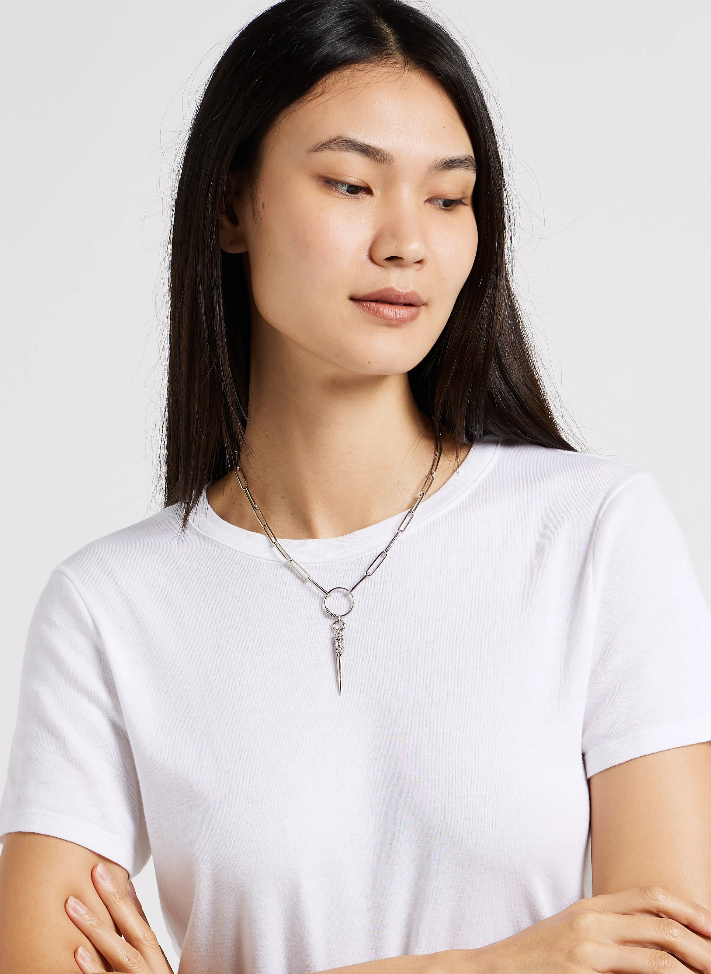 NAOKI - Collier en chaîne avec pendentif | Argent