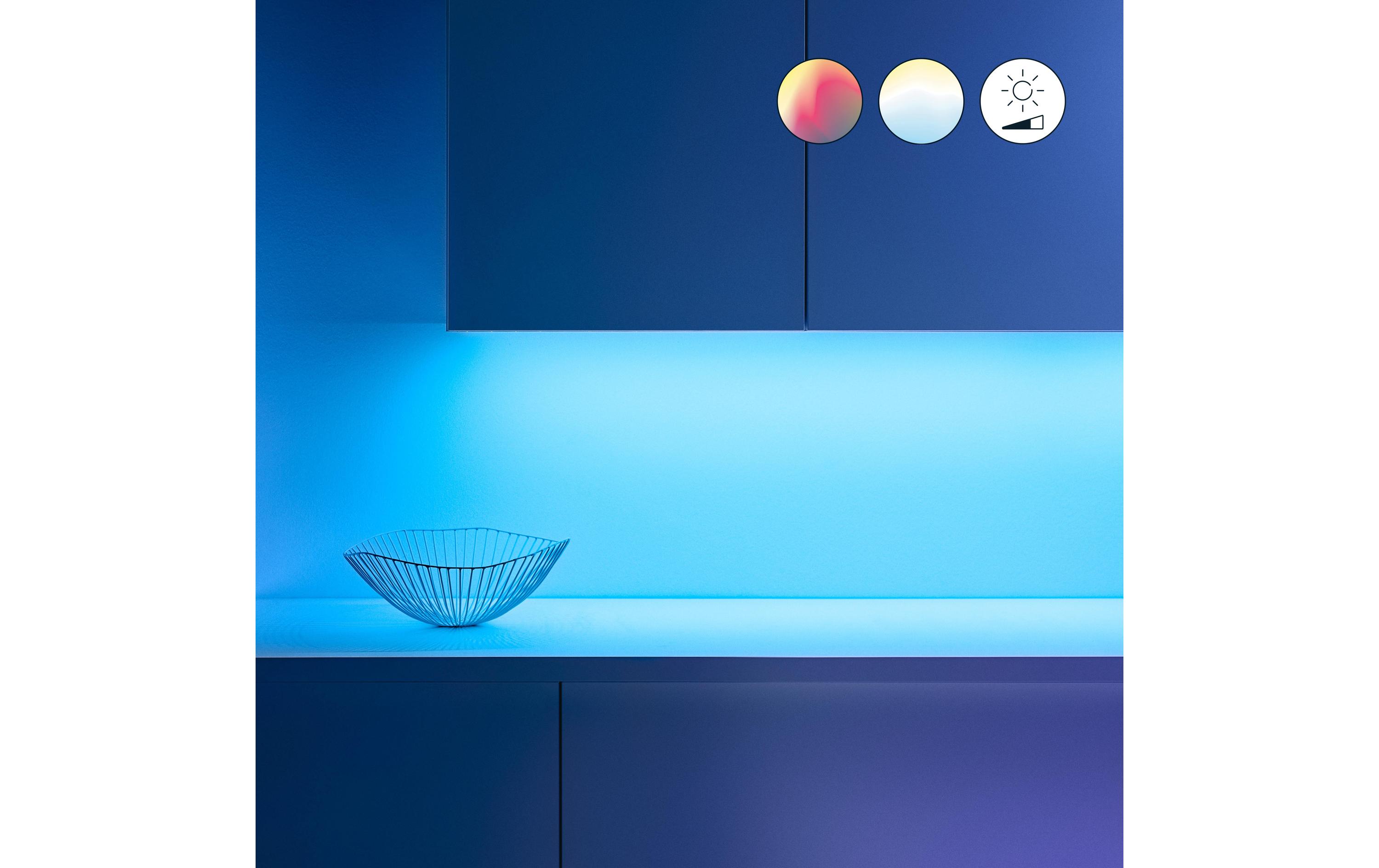 LED Stripe 20W 2m Tunable White & Color EinzelpackSmartes Leuchtmittel, steuerbar über Bluetooth, Matter, WLAN