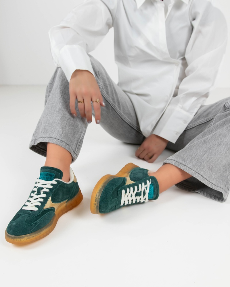 Scotch & Soda Nixie Lage sneakers  - groen