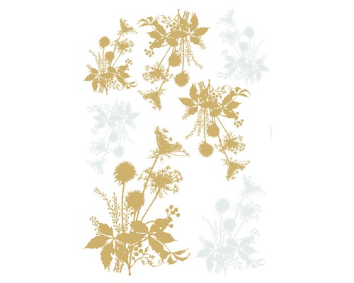 Muursticker wilde bloemen 50x70 cm