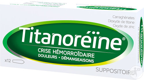 Titanoréïne Suppositoire 12 Pièces