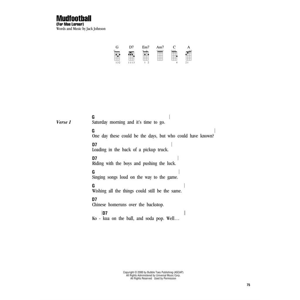 Hal Leonard Jack Johnson Strum & Sing songboek voor ukelele