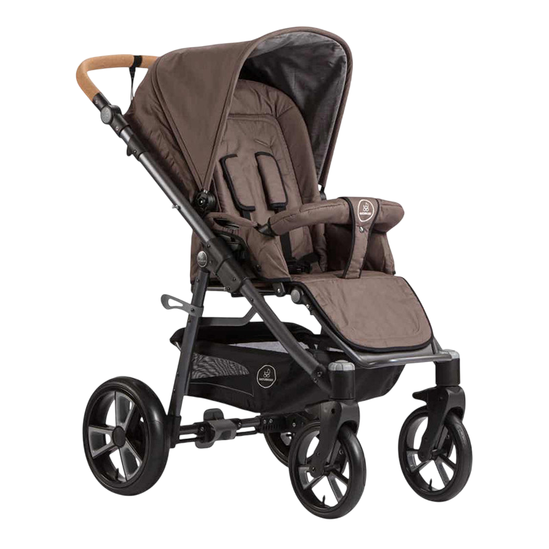 Lux Kinderwagen, PE-Rad, Walnuss