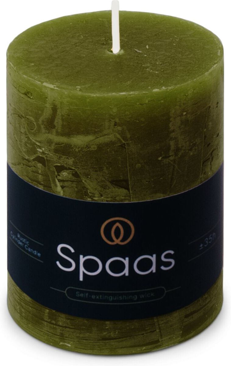 Spaas stompkaars Essential collection olijf 35 uur D 7 H 9,5 cm