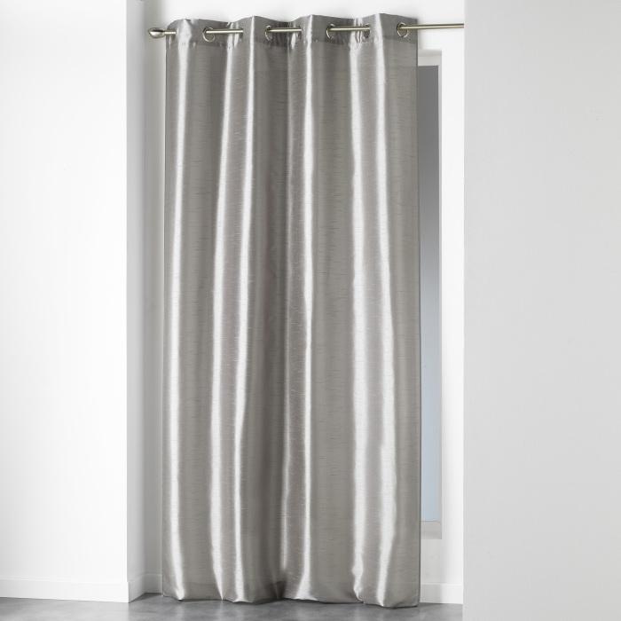 RIDEAU A OEILLETS 140X240CM SHANA PERLE