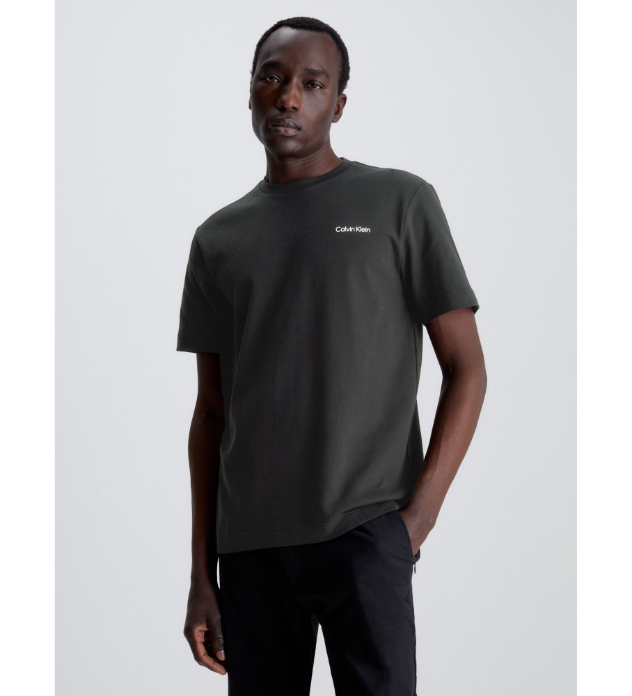 Camiseta Calvin Klein preta de algodão orgânico