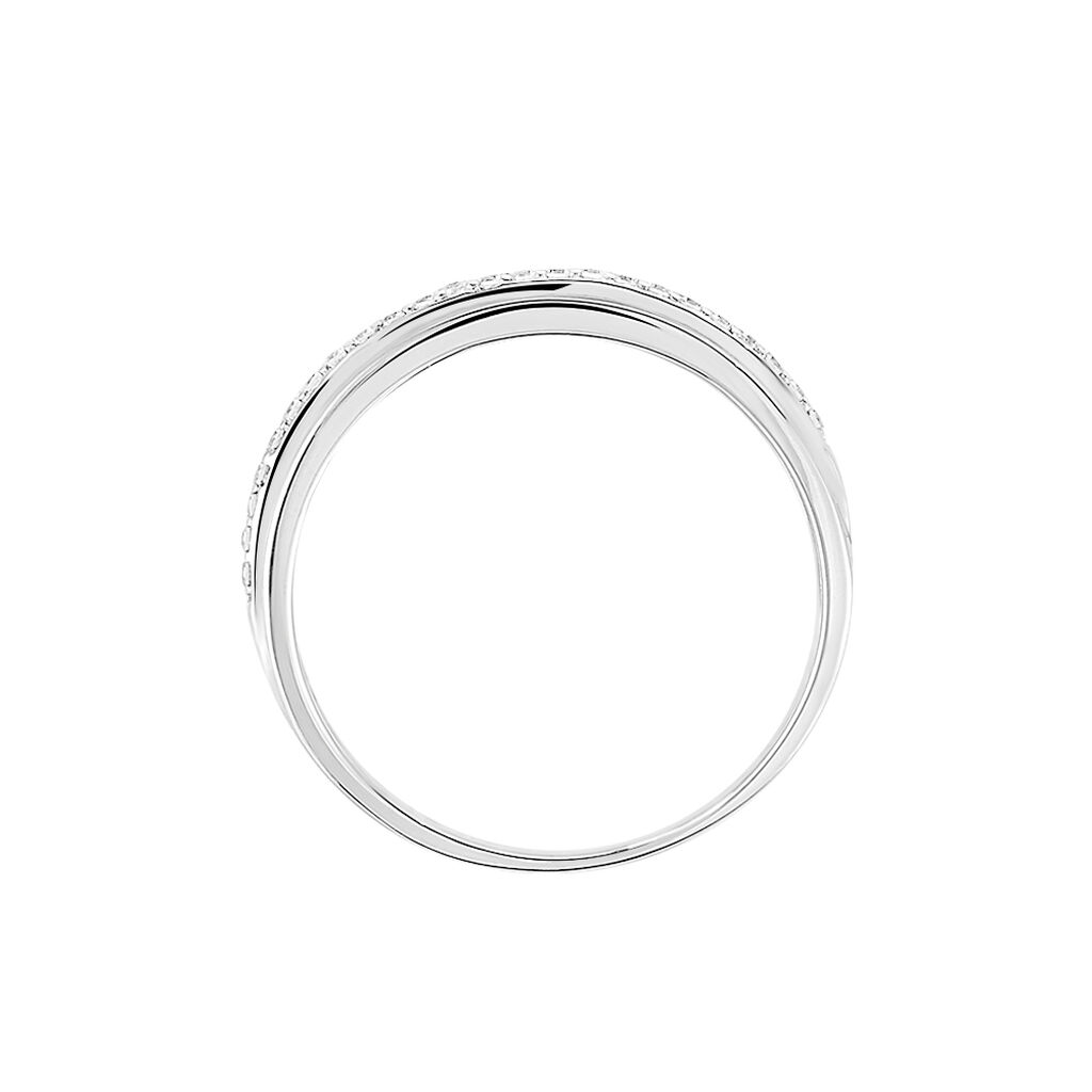 Bague Morrigan Or Blanc Oxyde De Zirconium
