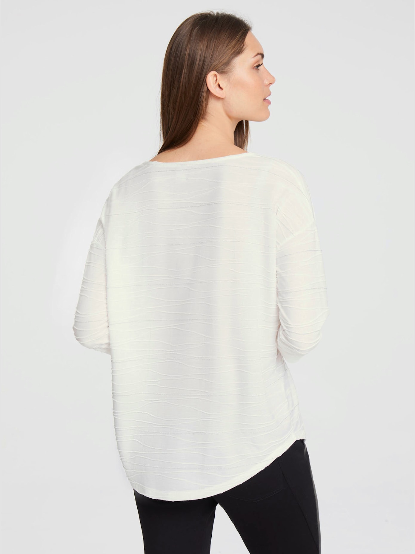 T-shirt motif structuré tendance
