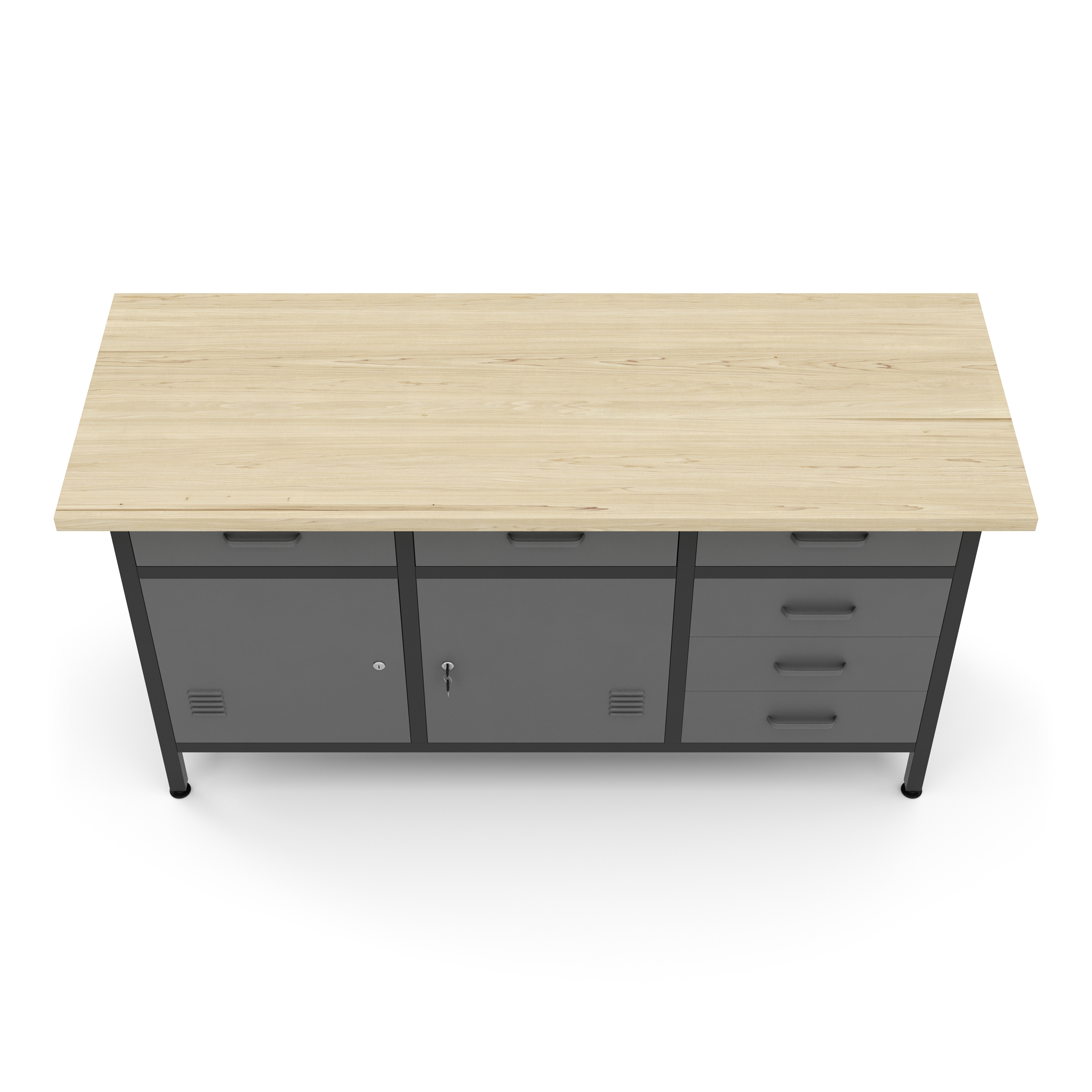 Werkbank mit Unterschrank 160 x 60 cm