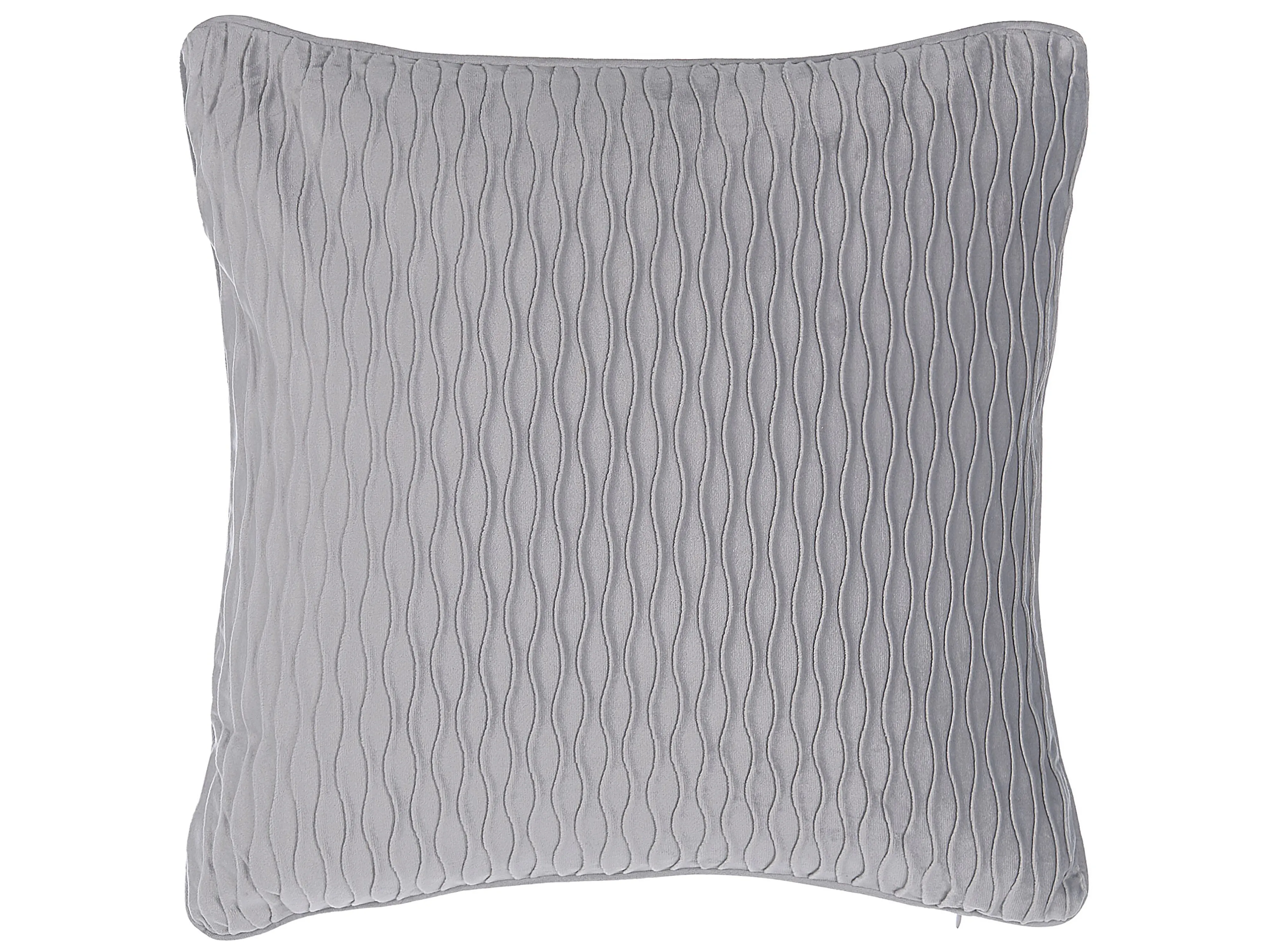 Set van 2 sierkussens MOTARI Fluweel 45 x 45 cm Grijs geometrisch patroon