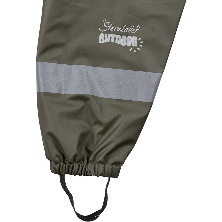 Sterntaler Regenträgerhose gefüttert dunkelgrün
