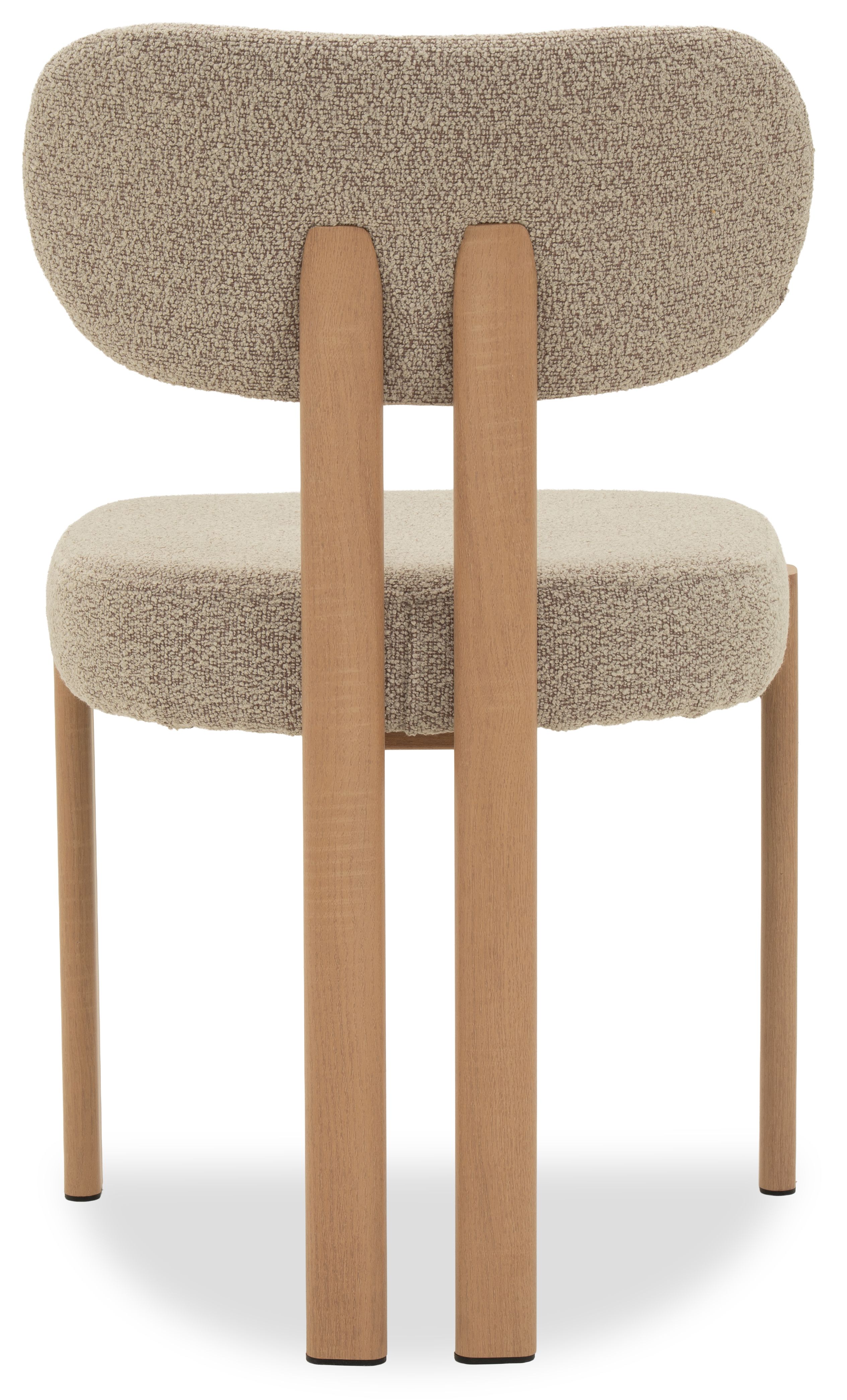 Eetkamerstoel Beige Natural Riku B49 x D50 x H81 cm