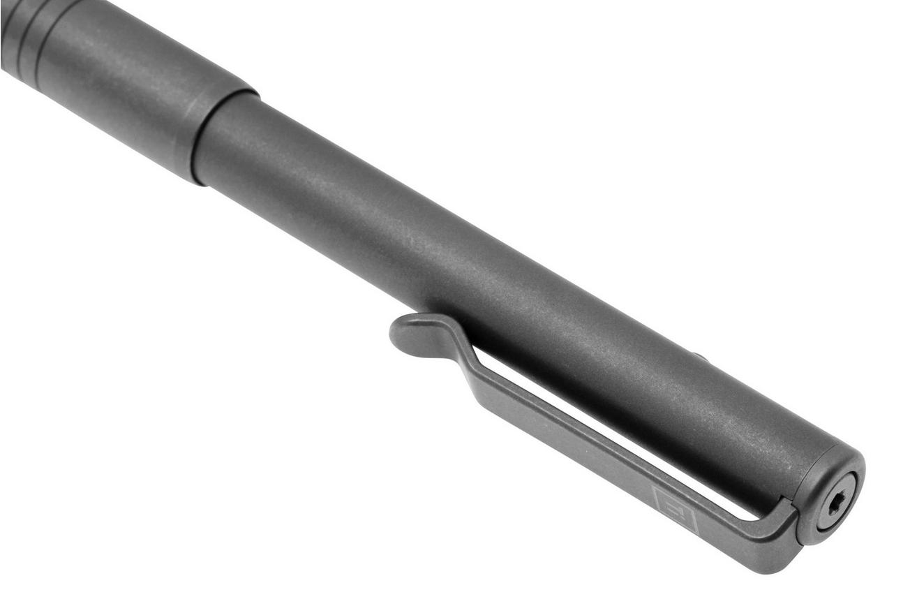 Big Idea Design Bolt Action Pen BA-SW Stonewashed Titanium, auto adjusting everyday carry pen