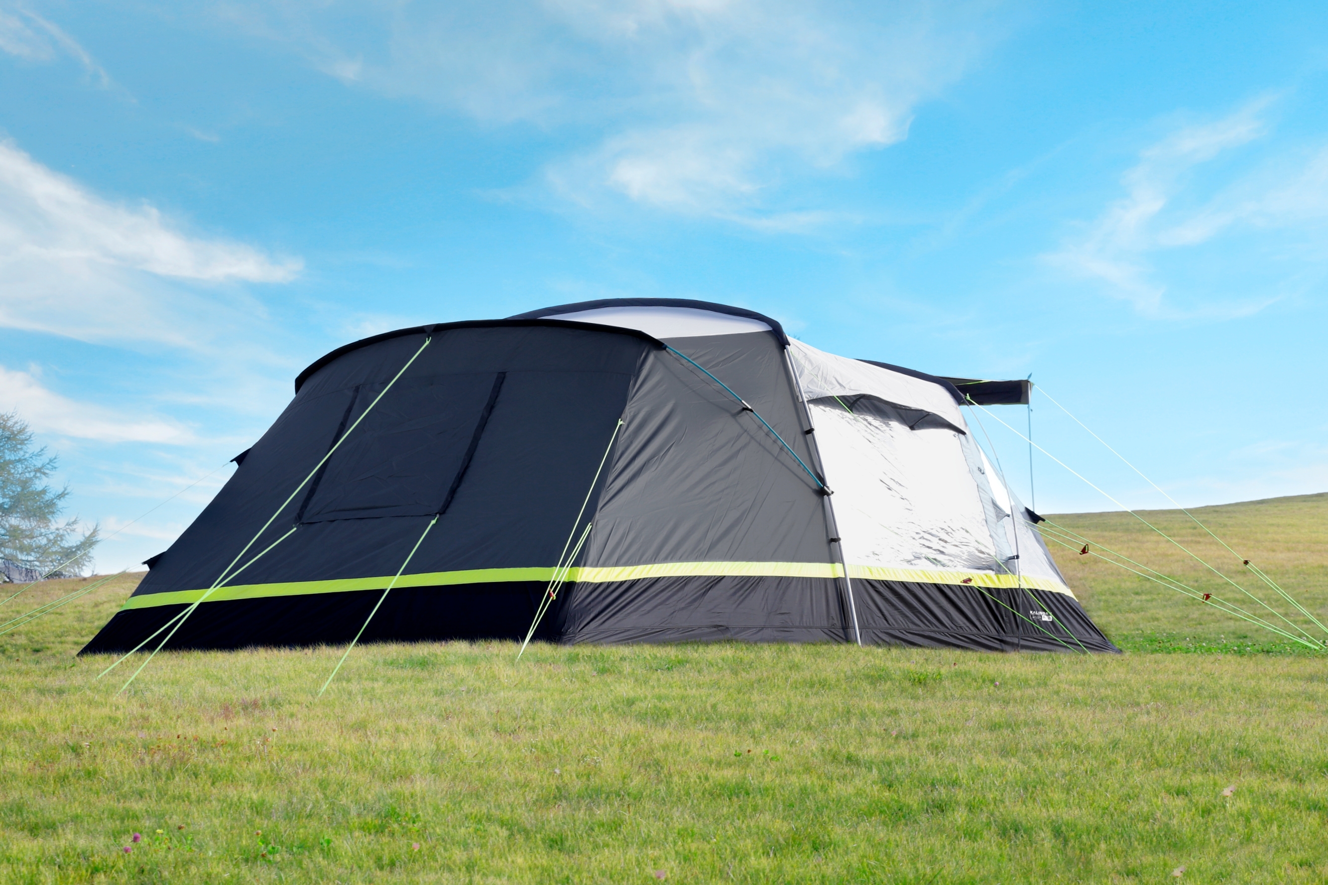 Brunner Kalynda 5 Personen Familienzelt 360 x 490 x 205 cm grau / grün