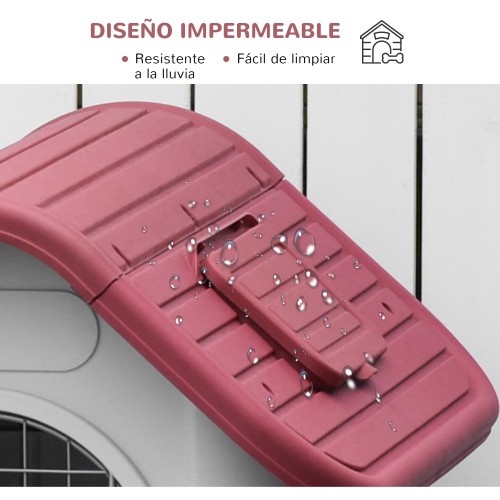 Canil com porta removível e elevada