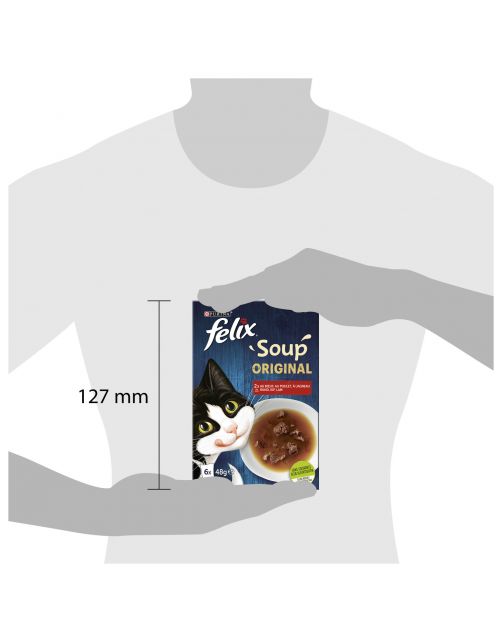 Felix Soup Farm Selectie - Kattenvoer - Rund Kip Lam 6x48 g