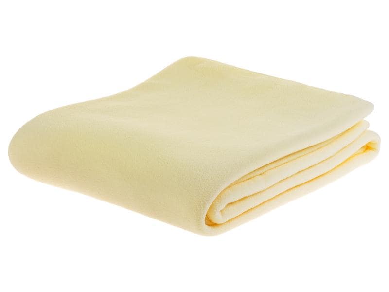 COCON Decke Fleece Polar 150 x 210 cm, Elfenbein Flauschige Fleecedecke