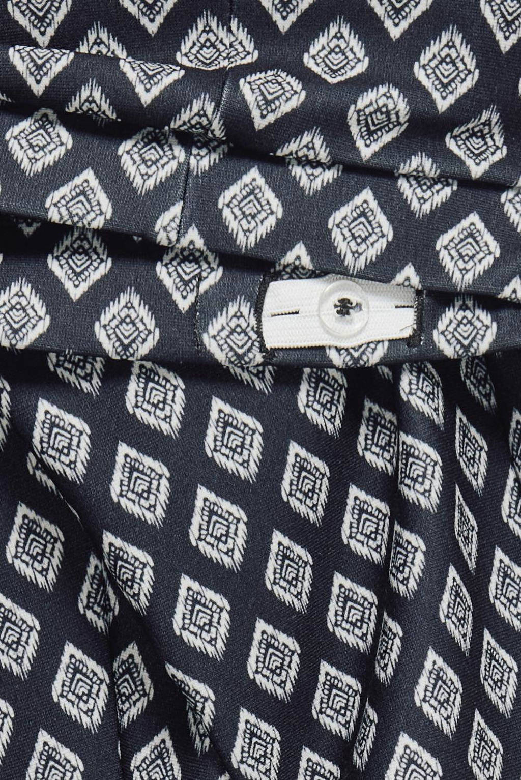ONLY flared broek KOGESRA met all over print zwart/wit