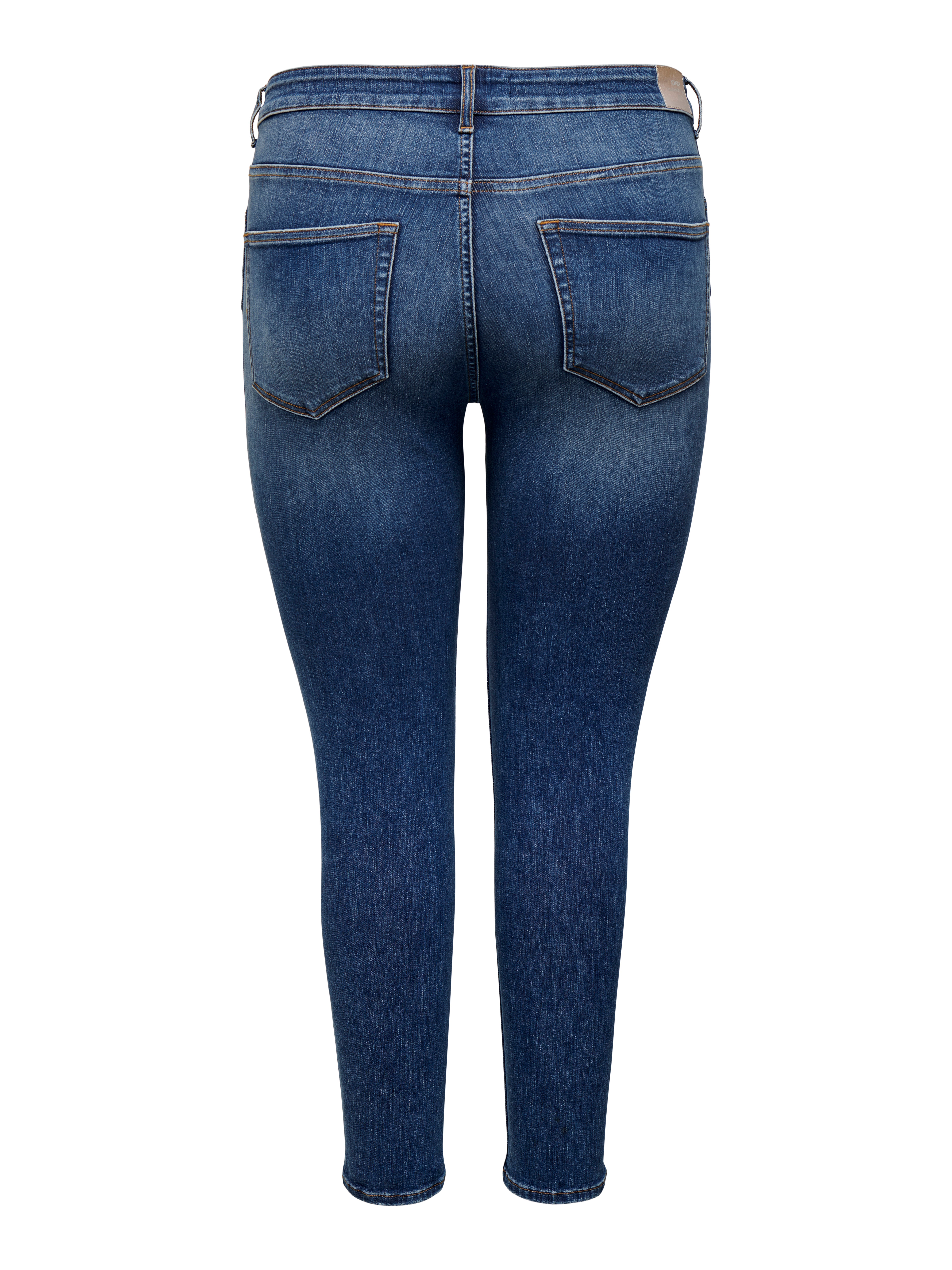 CARBOBBI Skinny Fit Jeans Medium Blue Denim
