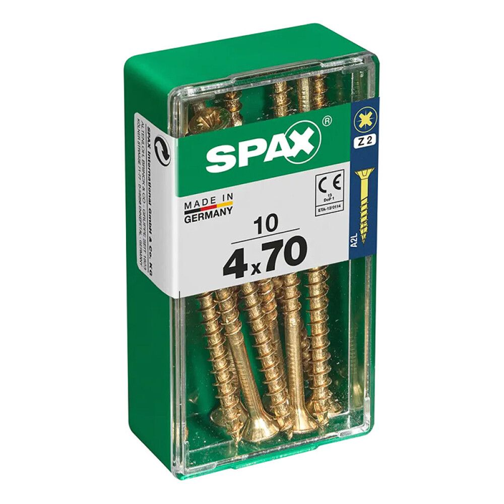 SPAX SENKHODE GUL 4X70, S 10 STK