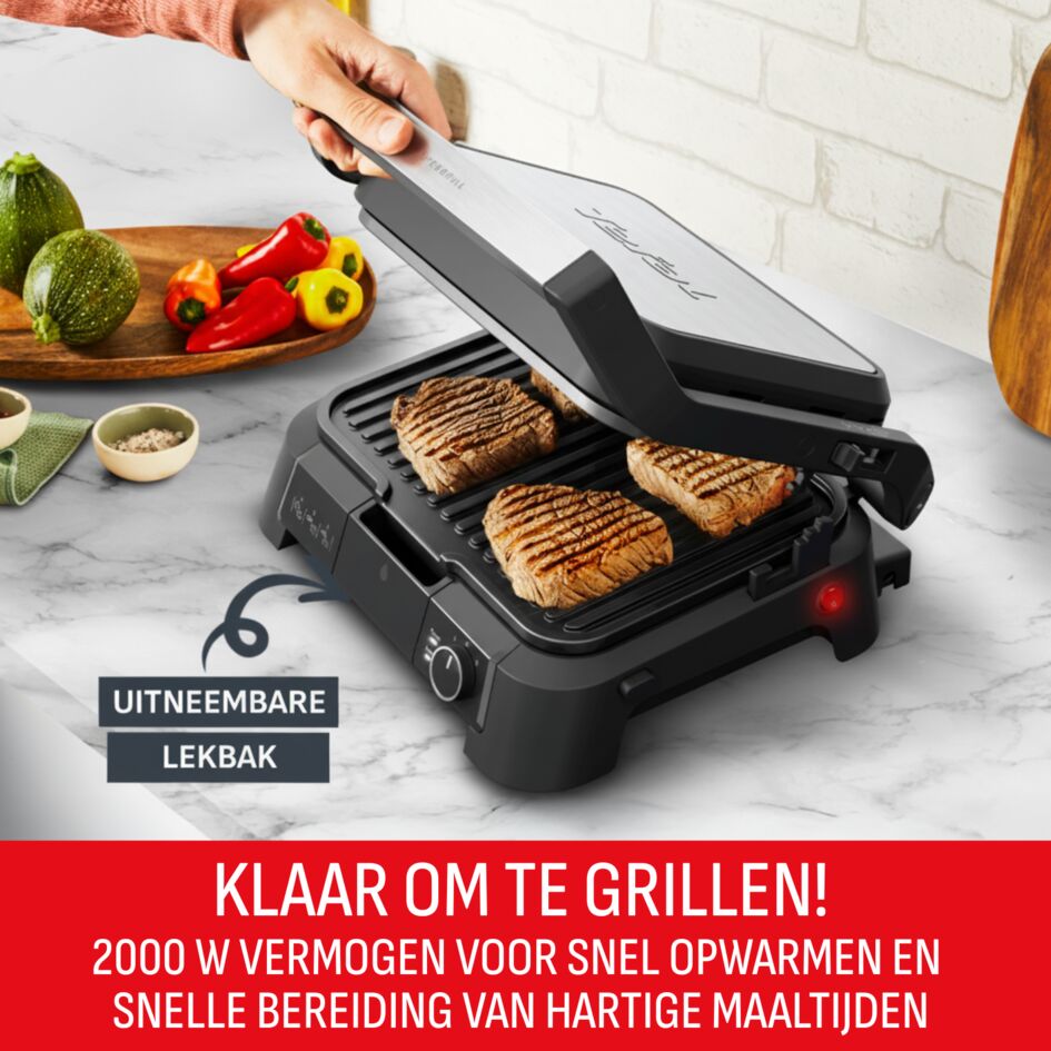 SuperGrill 3-in-1 GC510D contactgrill, barbecue en ovenstand